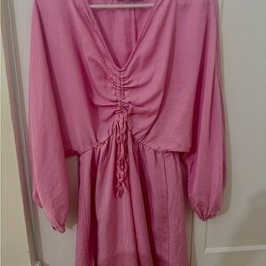 Zara Pink Long Sleeve Dress